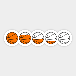 Basketball is Life, Vintage Retro Health Point Bar Gaming Vibe Baller Sticker